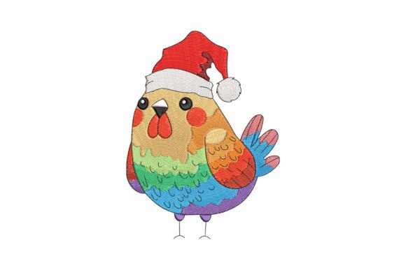 Colorful Chicken Christmas for Craft Fair Success