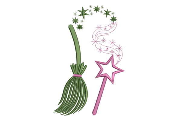 Enchanted Broom and Star Wand Embroidery Review