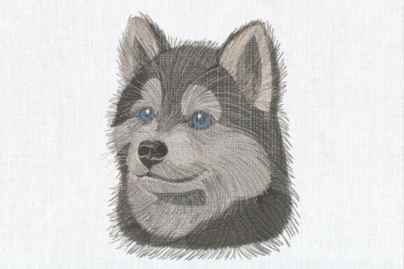 Realistic Face Fluffy Husky Puppy: A Designer's Review