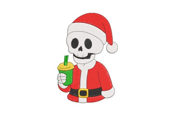 Santa Skeleton Christmas: Sweatshirt Embroidery Review