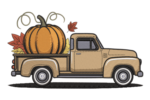 Vintage Pumpkin Truck – Autumn Design Review